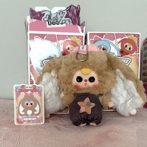 🍬 BABY THREE 🍬 Macaron. Collectable keyring movable eyes,swap able face/clothes